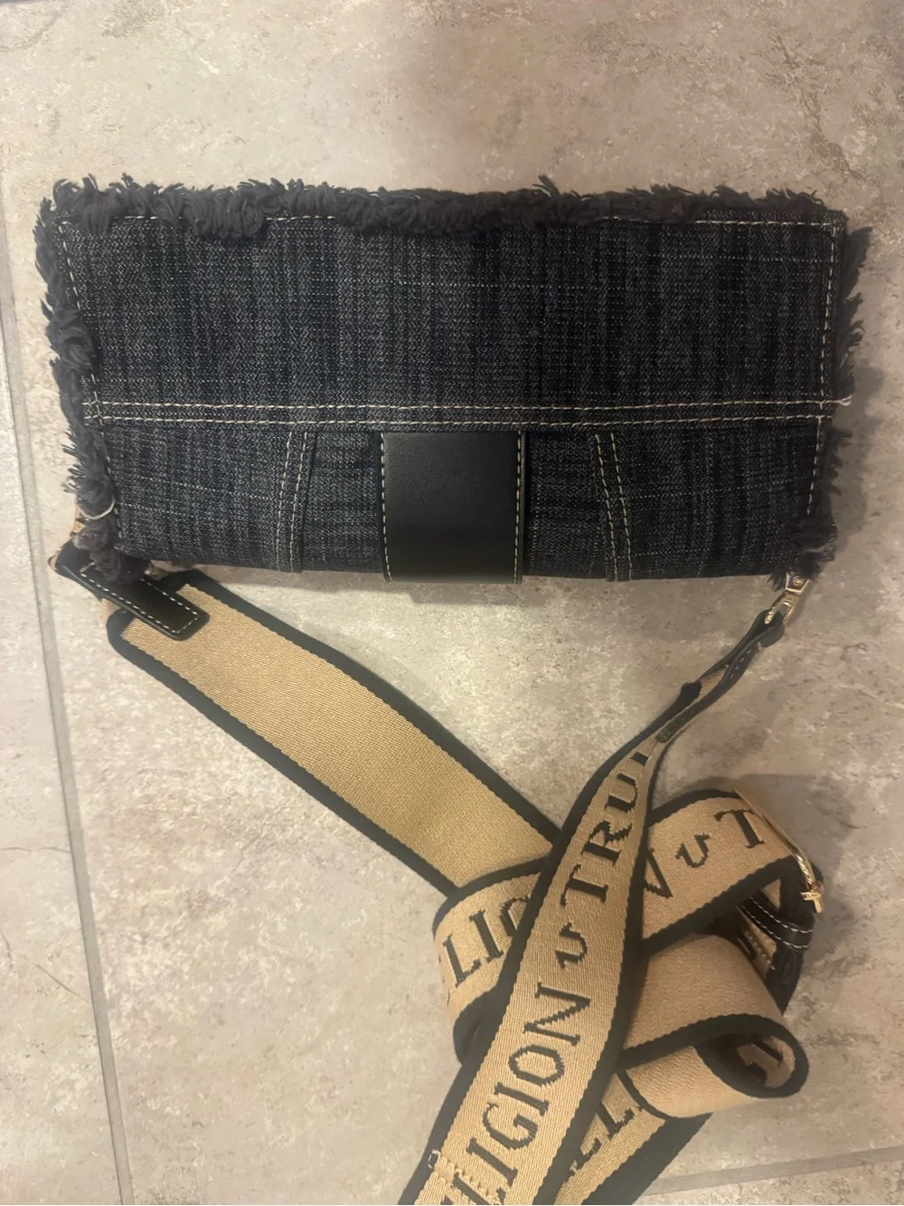 True Religion denim crossbody bag